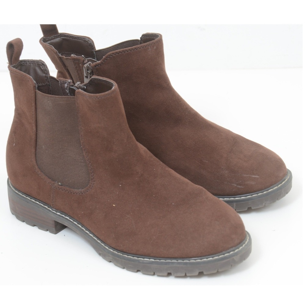 Torrid Chelsea Brown Women's 8 WIDE Width Minimalist Lug Sole Ankle Bootie